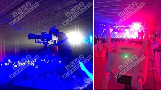 云烁服务为《幻城》发布会提供的无线ap设备